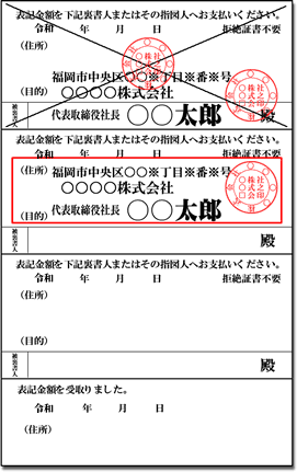 手形抹消の仕方